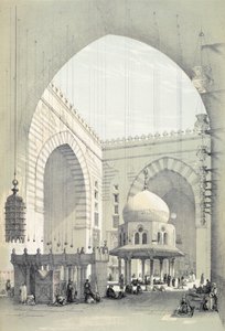 Interieur van de moskee van Sultan Hasan, in Caïro door Owen Jones