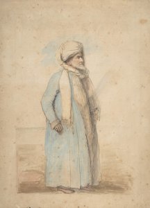 Behaarde Man in Oosters Kostuum, ca. 1780 door Ozias Humphry