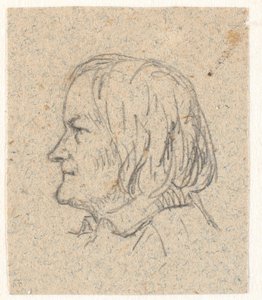 Profielportret van Thorvaldsen door P.C. Skovgaard