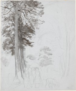 Studie voor "Beukenbos in mei" door P.C. Skovgaard
