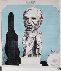 Karikatuur van Auguste Nelaton, ca. 1870 door P. Bernay
