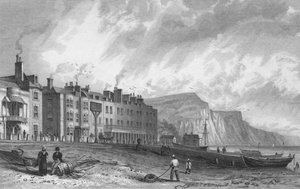Het York Hotel, en bibliotheek, Sidmouth, 1832