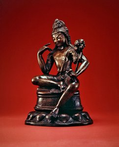 Padmapani Lokeshvara zittend in meditatie, eerste helft van de 7e eeuw door Pakistani School
