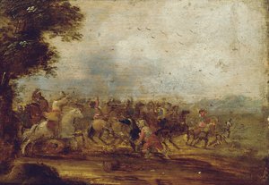 Een cavaleriegevecht