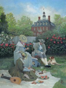 De picknick, 2015 (olieverf op doek)