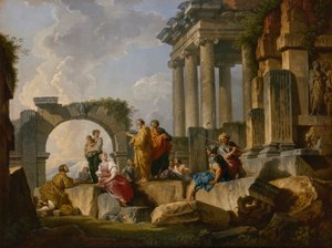 De preek van Sint Paulus tussen de ruïnes, 1744