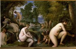 Amore letheo (Naakte vrouwen badend)