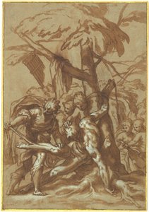 Het villen van Marsyas door Paolo Farinati