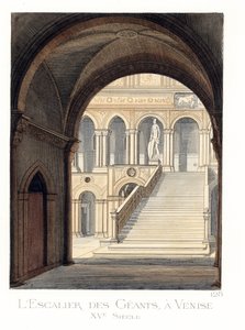 De trap van de reuzen van het Dogepaleis, Venetië door Paolo Mercuri
