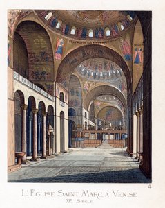 Het interieur van de Basiliek van San Marco in Venetië