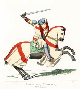 Een tempelier te paard