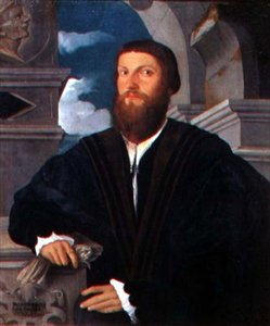 Portret van de arts Coignati, c.1534 door Paolo Pino or Pini