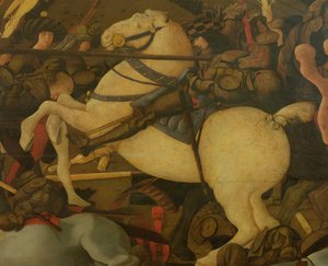 Detail van Niccolo da Tolentino, uit de Slag bij San Romano in 1432, c.1456