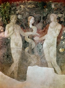 Genesis, schepping van Eva en de erfzonde door Paolo Uccello