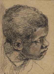 Hoofd van een zwarte jongen, 16e eeuw door Paolo Veronese