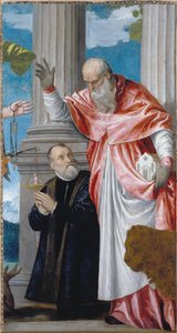 Sint-Hiëronymus en een schenker door Paolo Veronese