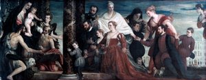 De Madonna en de familie Cuccina, 1571 door Paolo Veronese