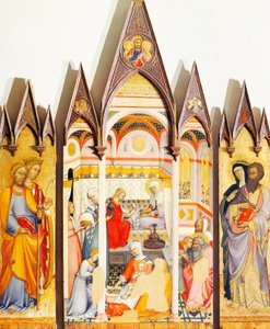 Altaarstuk van Geboorte van de Maagd door Paolo di Giovanni Fei (circa 1345-circa 1411) door Paolo di Giovanni Fei