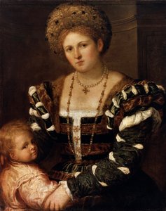 Portret van een Dame met een Jongen, 1530s
