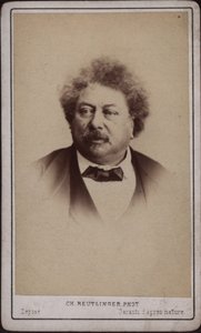 De auteur Alexandre Dumas père 1802-1870, ca. 1868