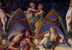 Actaeon met zijn metgezellen (detail)
