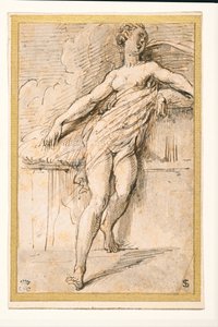 Liggende vrouwelijke figuur door Parmigianino