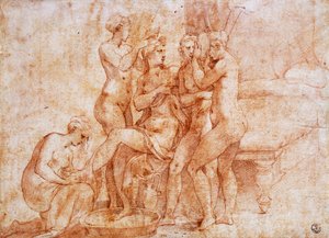 Toilet van Venus door Parmigianino