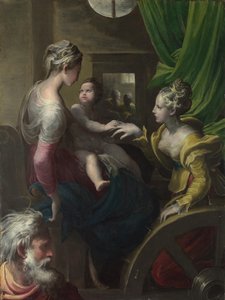 Het Mystieke Huwelijk van Sint-Catharina, ca. 1527-1530 door Parmigianino