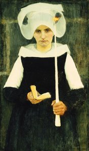 Breton op Pardon door Pascal Adolphe Jean Dagnan Bouveret