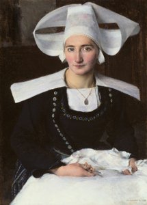 Vrouw uit Bretagne door Pascal Adolphe Jean Dagnan Bouveret