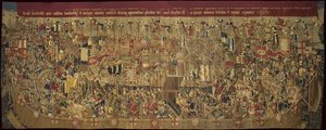De Pastrana Wandtapijten, vervaardigd in Tournai, waarschijnlijk uit de werkplaats van Passchier Grenier, ca.1471 - 1475 (wandtapijt) door Pasquier (workshop of) Grenier