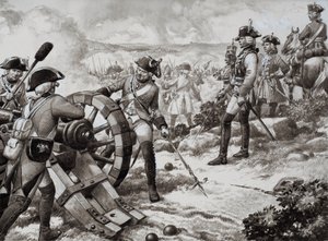 De Zevenjarige Oorlog (gouache op papier)