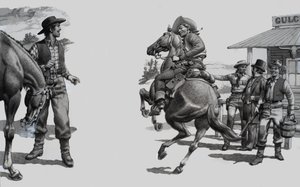 Ongeïdentificeerde Western-scène