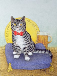 Mr Wonderful (olieverf op doek) door Pat Scott