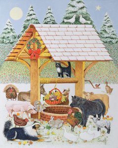 Wishing You Well (acryl op calico) door Pat Scott