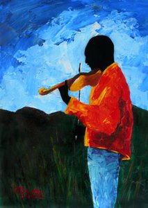 Blauwe Noten naar de Berg, 2008 door Patricia Brintle