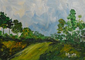 De heuvel af, 2014 door Patricia Brintle