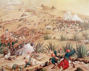 Mexico Expeditie: De Slag bij Puebla op 5/05/1862 door Patricio Ramos Ortega