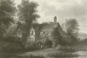 Cottage in Old Hyde Park, Londen (gravure)