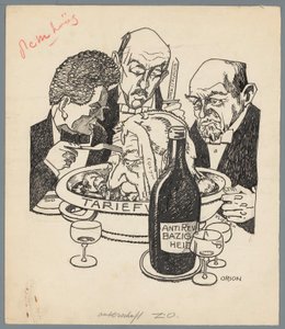 Colijn en de Tariefwet door Patricq Kroon (signed by artist)