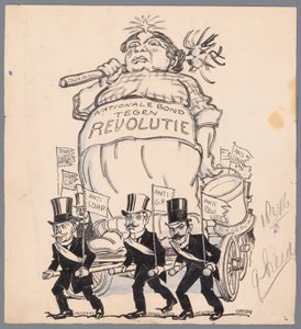 Praalwagen van de Nationale Bond tegen Revolutie