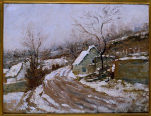 De oude weg naar Auvers-sur-Oise door Paul  Gachet