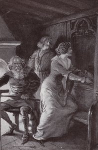Illustratie voor The Cloister and The Hearth door Charles Reade (litho)