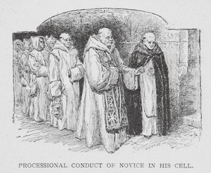 De Kartuizers: Processionele Gedrag van Novice in zijn Cel door Paul Adolphe Kauffmann