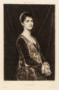 Cortigiana door Paul Adolphe Rajon