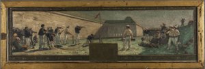 Schets voor het stadhuis van Arcueil-Cachan: Le Tir, in 1888