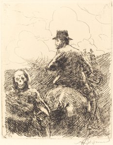Gevaar Voorbij Danger passe, 1900 door Paul Albert Besnard