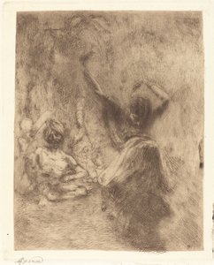 De Danseres van Tanjore door Paul Albert Besnard