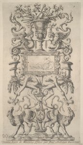 Ornamentaal ontwerp door Paul Androuet Du Cerceau