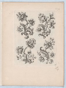 Serie van Kleine Bloemenmotieven, Plaat 2, ca. 1670-85